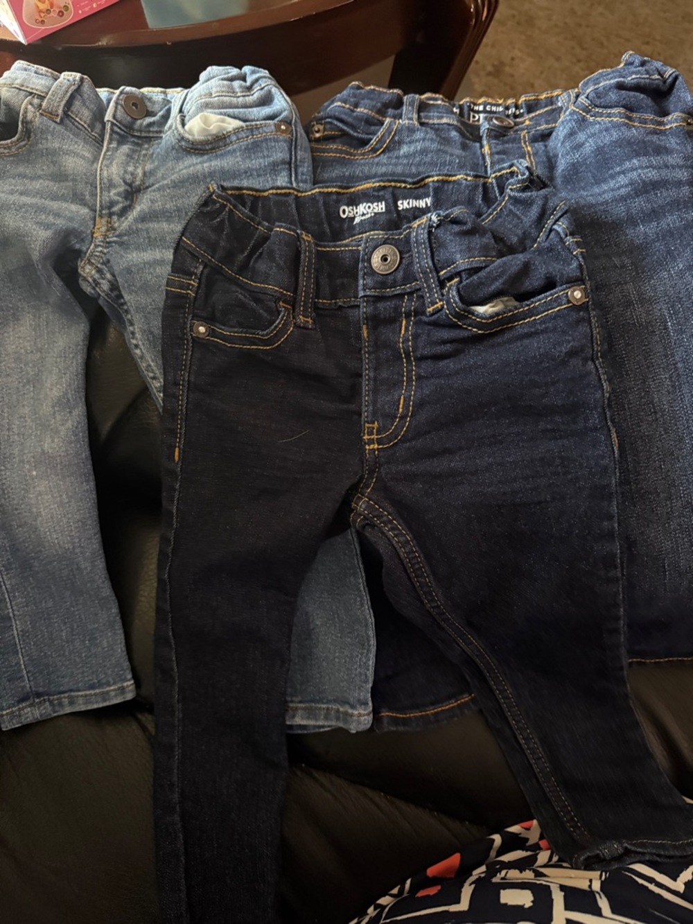 OshKosh B'gosh Dark Blue Skinny Jeans for Kids. Combo 3.  Pants